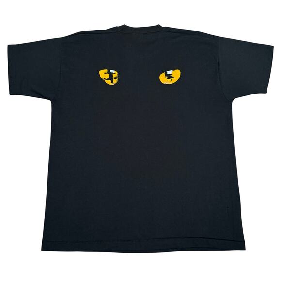 Vintage 80s CATS Musical T-Shirt Broadway Black Double Sided Theater Tee XL - Picture 2 of 7